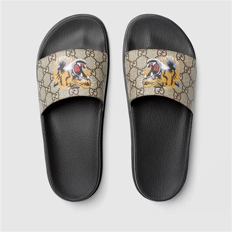 gucci flip flops men|men's gucci tiger slides.